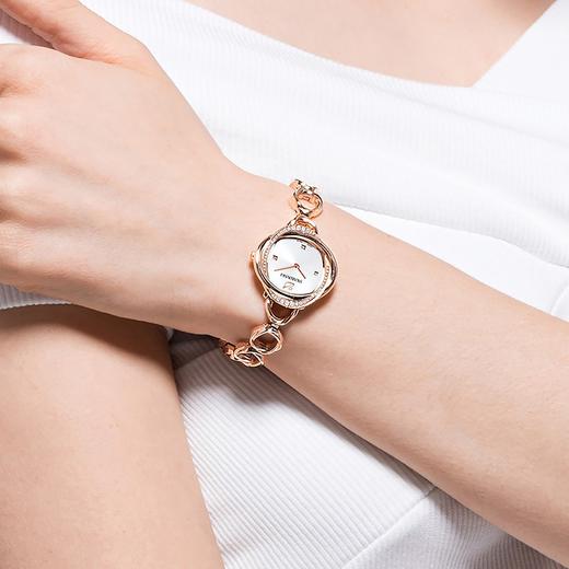 施华洛世奇(swarovski)知性几何造型手表 时尚女士皮带石英表 商品图6