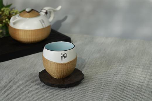 禅宁福°竹丝扣瓷茶具三件套 商品图3