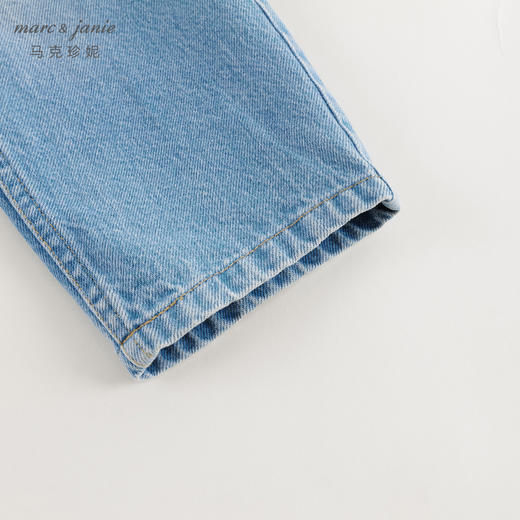 马克珍妮儿童直筒牛仔裤 男童纯棉时尚大口袋直筒牛仔裤 240199 商品图5