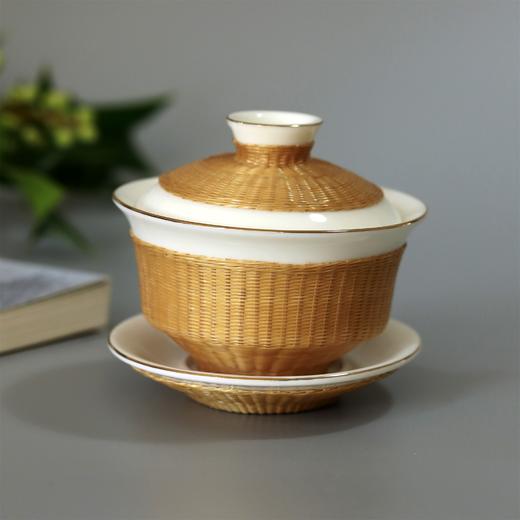 竹丝扣瓷茶具三件套-001 商品图1