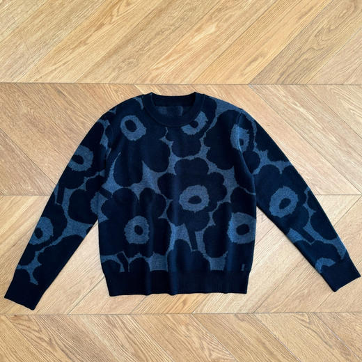 吐血推荐老客---冬季M花朵软糯圆领毛衣 100%羊毛【包邮+三天无理由tui换】 商品图14