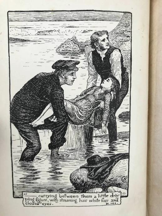 1889年 莫尔斯沃思夫人《教区牧师的孩子们》 沃特克兰7幅插图 漆布精装32开 商品图2