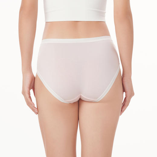 都市丽人健康木代尔系列纤柔绵内裤女茶纤维女士内裤中腰平角内裤LK45E7 商品图3