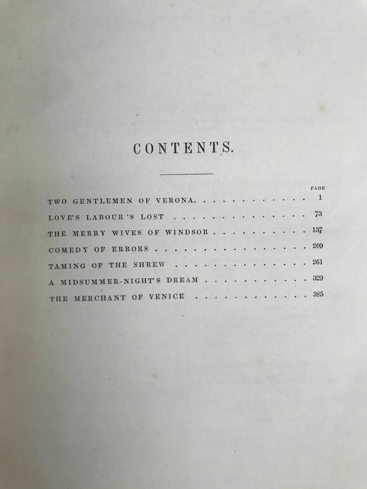 约19世纪后期 莎士比亚作品集（喜剧卷1） 约百幅插图 真皮精装16开 商品图3