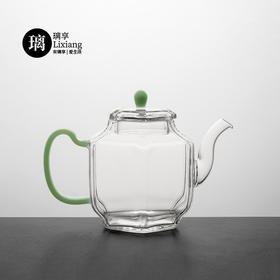 璃享玲珑壶 玻璃茶壶高硼硅迷你泡茶壶花茶壶功夫茶具小壶玉把过滤打孔壶