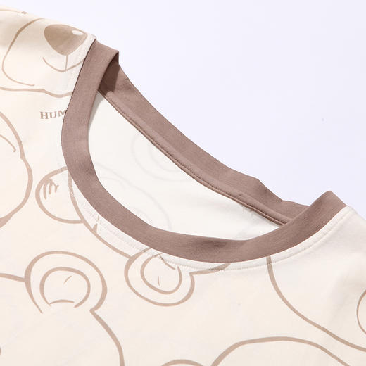 都市丽人都市锋尚舒适外出春夏睡衣男32支CVC单面家居服薄款短袖短裤男士套装FH42A6 商品图5