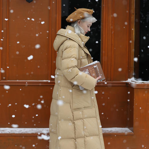 谜底超长款羽绒服女2023冬季新品时尚修身加厚保暖鸭绒234MY1482 商品图2