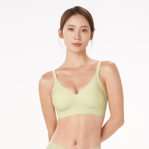 都市丽人Vbra内衣女泳布文胸无尺码3/4杯中厚无钢圈三排扣LB46K2 商品图7