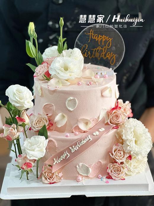 蛋糕定制—双层鲜花 商品图0