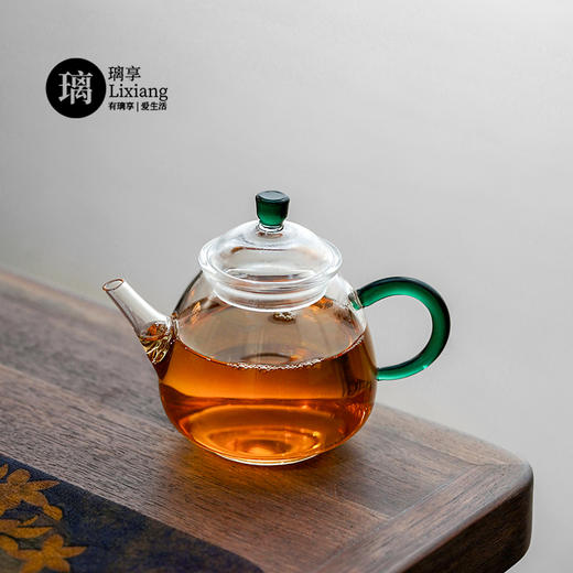 璃享福气壶（梦露）高硼硅玻璃茶壶 迷你泡茶壶功夫茶具小壶花茶壶透明带过滤小号 商品图13