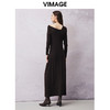VIMAGE纬漫纪春季新款设计感小众法式复古气质修身连衣裙V2177705 商品缩略图4