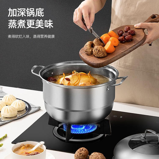 龙的（longde）厨房锅具 304不锈钢厨具套装组合 燃气灶电磁炉电陶炉电热炉通用 LD-TG133 商品图2