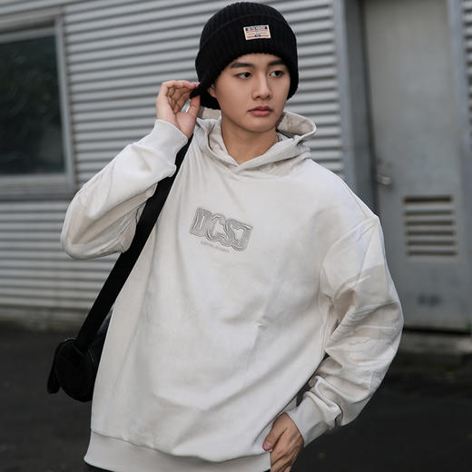 LEZO乐周原创 连帽卫衣 923313202 杏色 商品图3