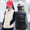 【立领按扣设计，秋冬舒适棉服马甲！】2023冬季儿童加厚羽绒棉，马甲立领大男孩女童，春秋外穿坎肩背心马夹，平衡温差 一件就够 商品缩略图1