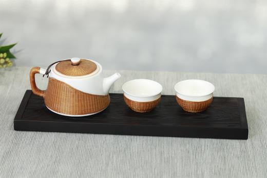 竹丝扣瓷茶具三件套（一壶二杯）-002 商品图2