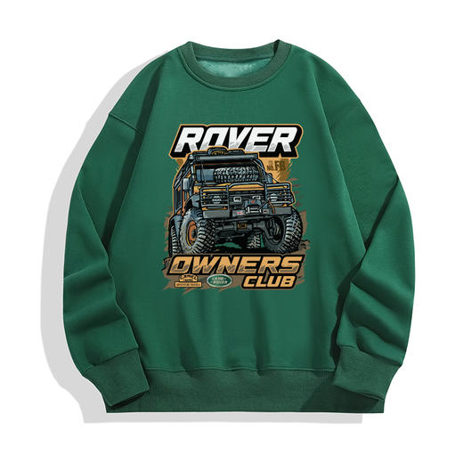 ROVER路虎卫士图案印花冬季男士抓绒套头卫衣国潮新品越野定制服 NMT-2083 商品图4