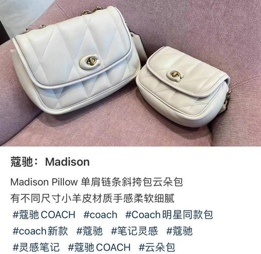 圣诞好价！Coach 专柜Pillow Madison Shoulder。小羊皮质感超级好[色]。走哪里都不过时[玫瑰] 商品图4