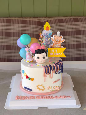 小朋友头像装饰蛋糕