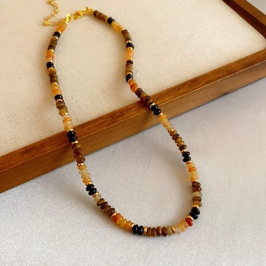 【双12嗨购节】【全球购·花少同款】BAOFANDI虎眼石系列秋冬美拉德 中古虎眼石耳饰套装S925银针防过敏 虎眼石多宝拼色套装 拼色巴洛克珍珠项链·国庆现货开抢 商品图11