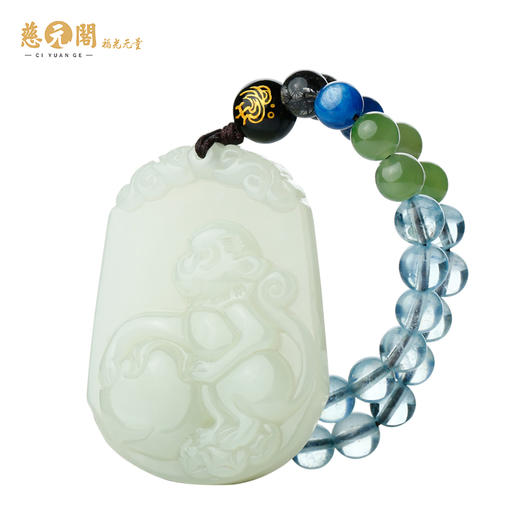 一对一定制十二生肖天乙贵人开财旺运吊坠生辰八字高端定制玉牌 商品图4