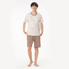 都市丽人都市锋尚舒适外出春夏睡衣男32支CVC单面家居服薄款短袖短裤男士套装FH42A6 商品缩略图4