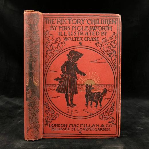 1889年 莫尔斯沃思夫人《教区牧师的孩子们》 沃特克兰7幅插图 漆布精装32开 商品图0