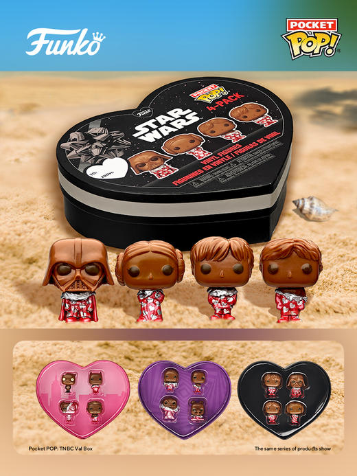 Funko POP SW Val Box(Choc) 6 box PDQ星球大战情人节巧克力Pocket 4个装公仔手办摆件 商品图1