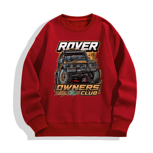 ROVER路虎卫士图案印花冬季男士抓绒套头卫衣国潮新品越野定制服 NMT-2083 商品图7