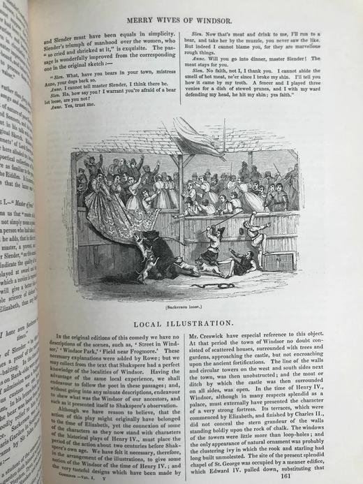 约19世纪后期 莎士比亚作品集（喜剧卷1） 约百幅插图 真皮精装16开 商品图11