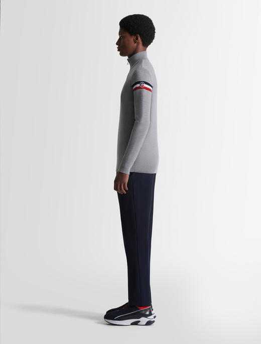 Fusalp - Wengen IV - Silice/Mari - 男装 - 套头衫 - 灰色/多色 商品图2