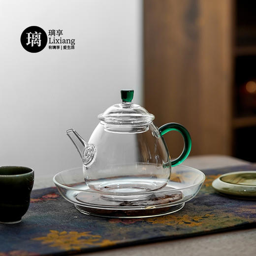 璃享福气壶（梦露）高硼硅玻璃茶壶 迷你泡茶壶功夫茶具小壶花茶壶透明带过滤小号 商品图9