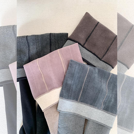 <曾小咸推荐>  【冬日之选】恒温加固防破羊绒打底裤 商品图2