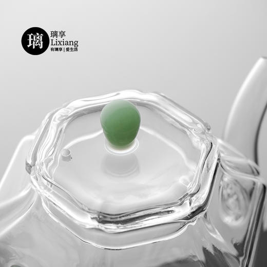 璃享玲珑壶 玻璃茶壶高硼硅迷你泡茶壶花茶壶功夫茶具小壶玉把过滤打孔壶 商品图5