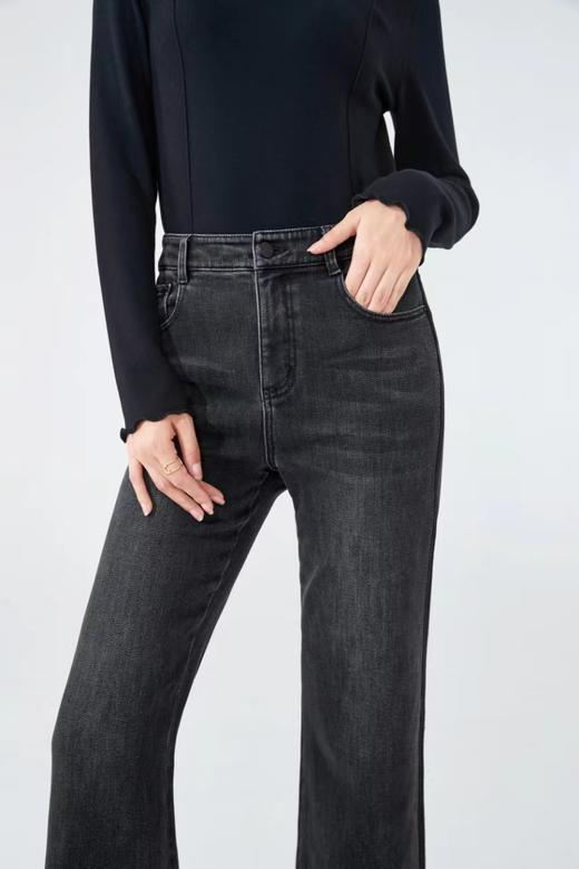 【2XL】臣禾 【修容裤】舒适微喇显瘦一体植绒牛仔裤 9234060493  商品图9