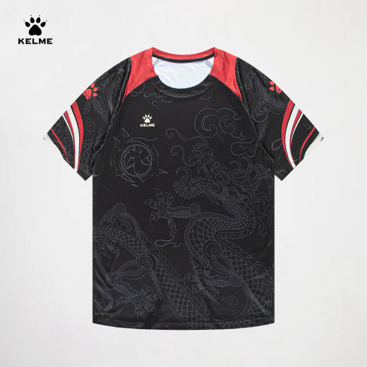 卡尔美新款燃龙铠甲圆领T恤 商品图4