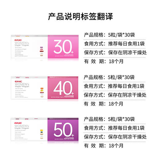 GNC每日营养包Vitapak营养包 商品图2