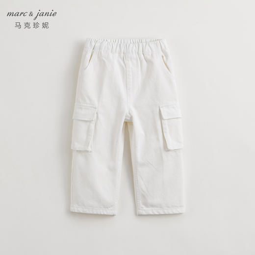马克珍妮儿童直筒牛仔裤 男童纯棉时尚大口袋直筒牛仔裤 240199 商品图1