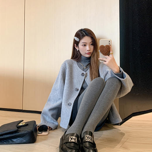 <曾小咸推荐>  【冬日之选】恒温加固防破羊绒打底裤 商品图0