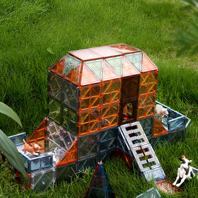 思创乐高款彩窗磁力片101片/新款钻石面100片