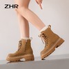 ZHR大黄蜂马丁靴女2023新款马丁靴厚底靴子女冬季加绒英伦小短靴 商品缩略图1
