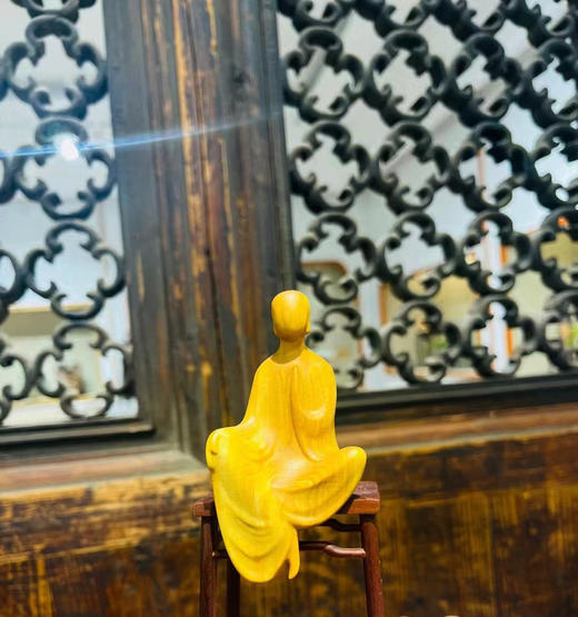 无相悟道佛°黄杨木大小款摆件 商品图0