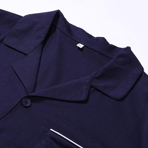 都市丽人都市锋尚好睡好眠春夏睡衣男单面无尘棉家居服薄款短袖长裤男士套装新年本命年红品FH40A2 商品图6