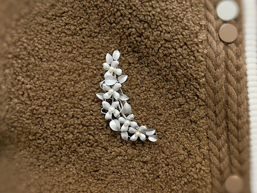 「繁花」Akoya珍珠银胸针 商品图2