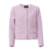 EITIE爱特爱气质优雅经典复古香风浅紫色温柔百搭短外套24春新款A2403303 商品缩略图5