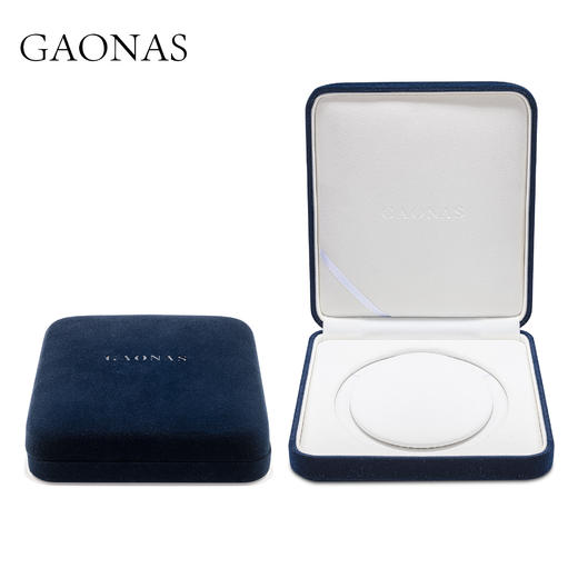 GAONAS 吊坠925银合成锆石 高纳仕 经典龙珠14mm白珠项链10245XW 商品图4