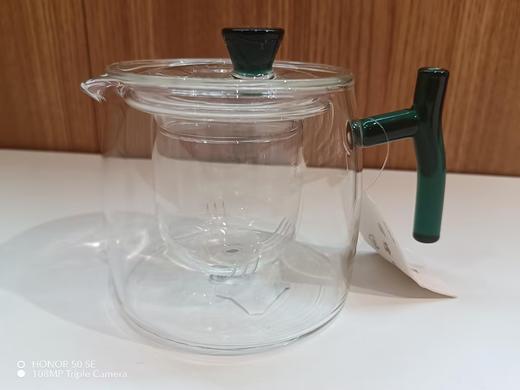 璃匠-LCH023三件套泡茶壶( 湖绿色)泡茶三件杯400ml滤片带盖泡茶壶 商品图3