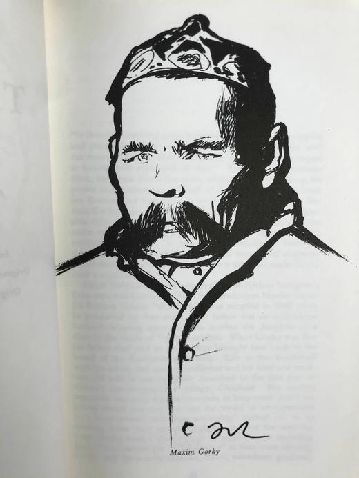 高尔基《俄罗斯游记》 8幅插图 苍鹭出版社（HeronBooks）复古仿皮精装本 商品图3