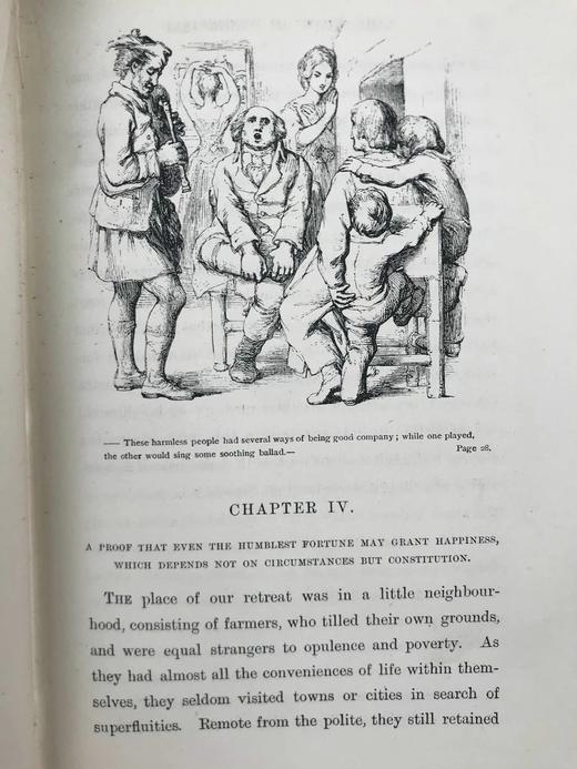 1896年 戈德史密斯《威克菲尔德牧师》 32幅插图 漆布精装32开 商品图8