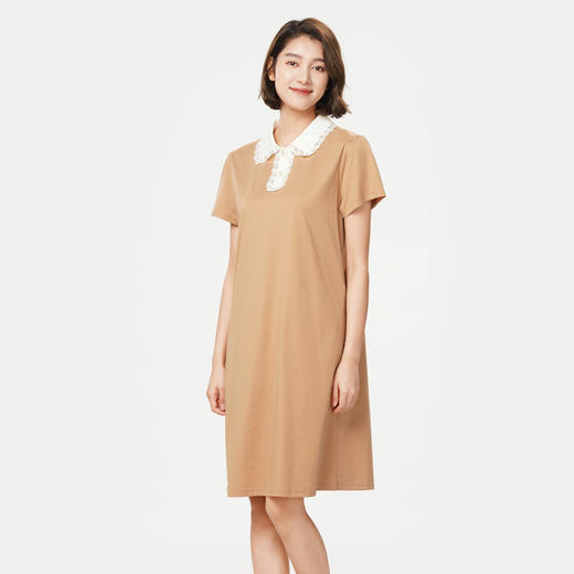 都市丽人生活家居春夏睡衣女凉感无尘棉家居服薄款短袖裙女士睡裙LH46C1 商品图3