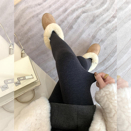 <曾小咸推荐>  【冬日之选】恒温加固防破羊绒打底裤 商品图1